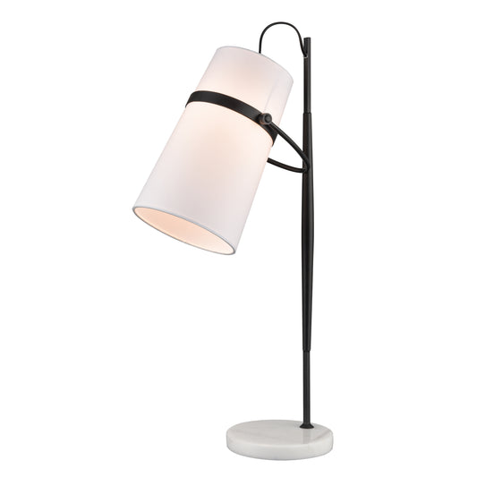 ELK SIGNATURE D4191 Banded Shade 28'' High 1-Light Desk Lamp - Matte Black