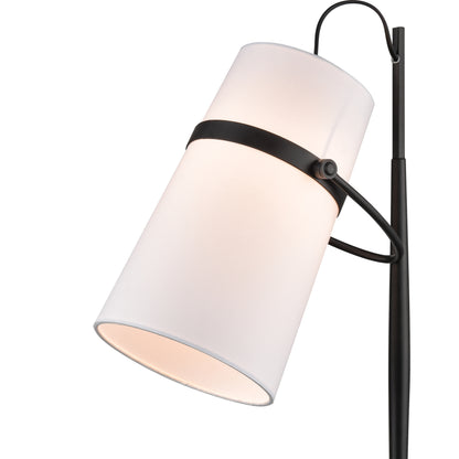 ELK SIGNATURE D4191 Banded Shade 28'' High 1-Light Desk Lamp - Matte Black