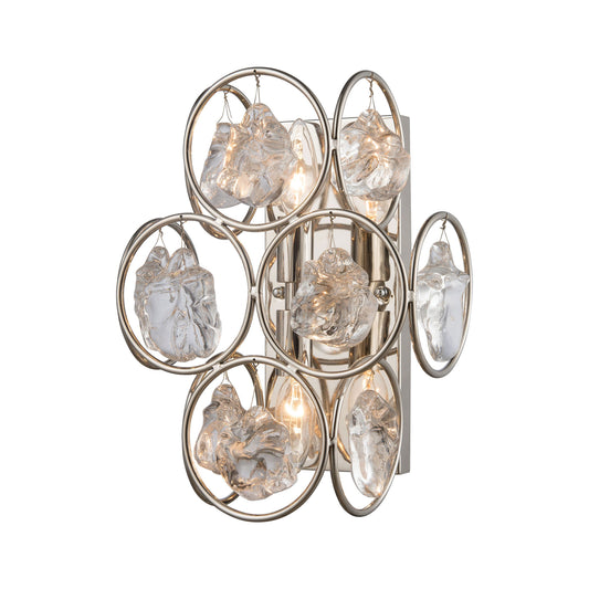 ELK SIGNATURE D4203 Precious 12.88'' High 2-Light Sconce - Polished Nickel