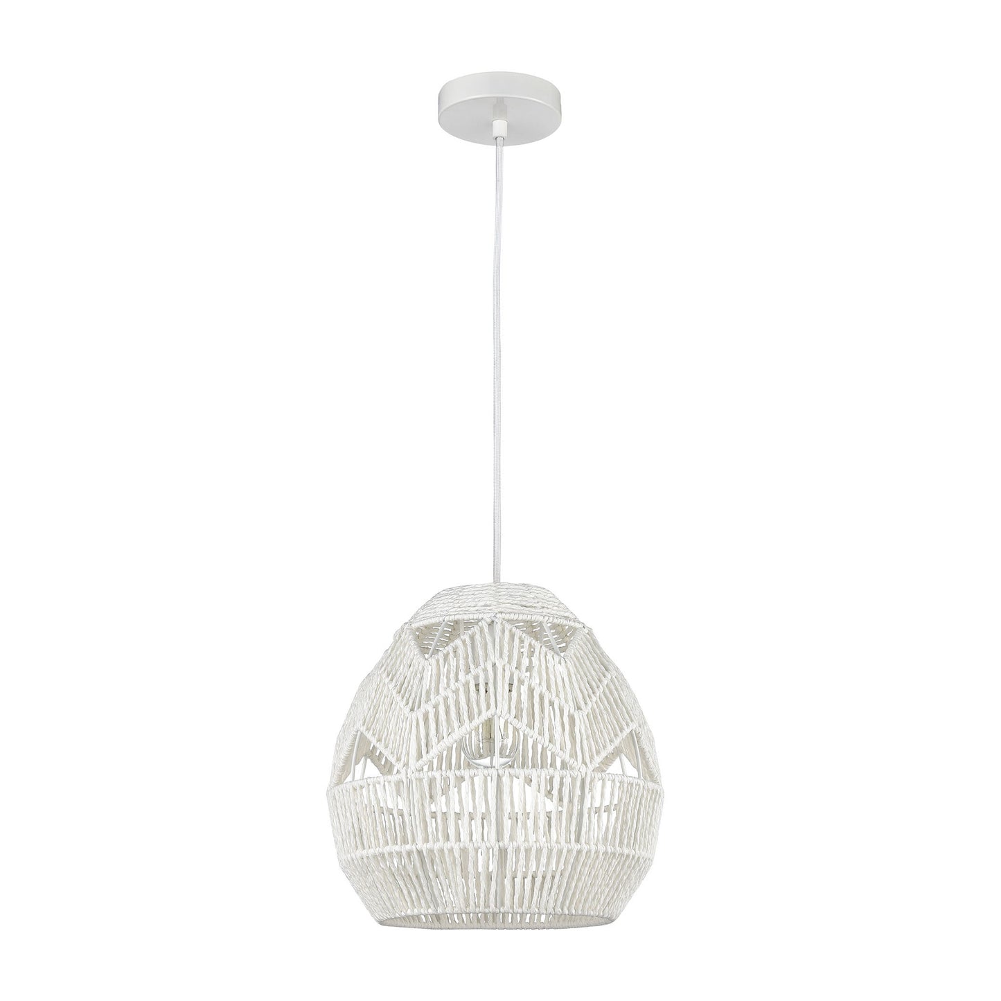 ELK SIGNATURE D4220 Boho 12'' Wide 1-Light Mini Pendant - White