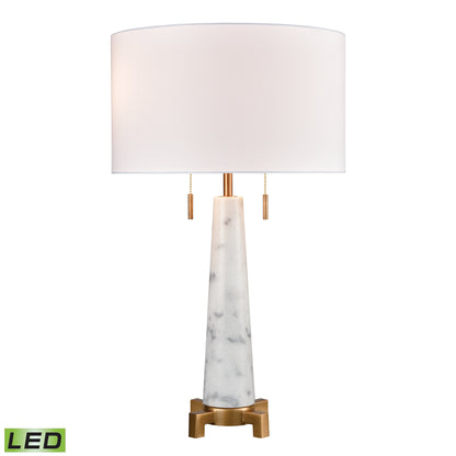 ELK SIGNATURE D4267-LED Rocket 27'' High 2-Light Table Lamp - Aged Brass - Includes LED Bulbs