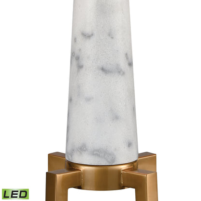 ELK SIGNATURE D4267-LED Rocket 27'' High 2-Light Table Lamp - Aged Brass - Includes LED Bulbs