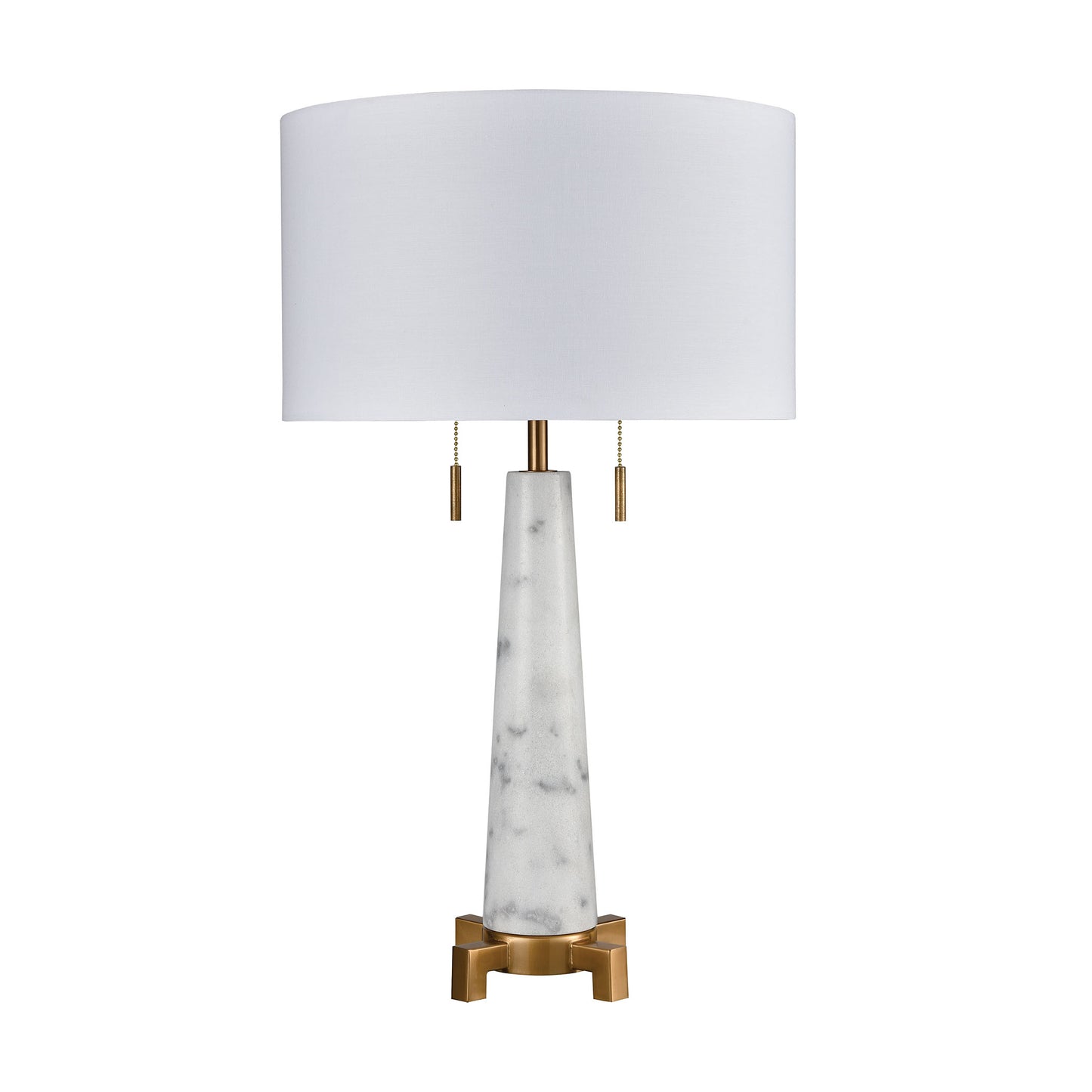 ELK SIGNATURE D4267 Rocket 27'' High 2-Light Table Lamp - Aged Brass