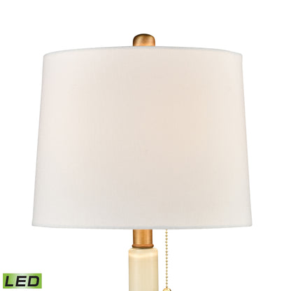 ELK SIGNATURE D4312-LED Small But Strong 21'' High 1-Light Table Lamp - White - Includes LED Bulb