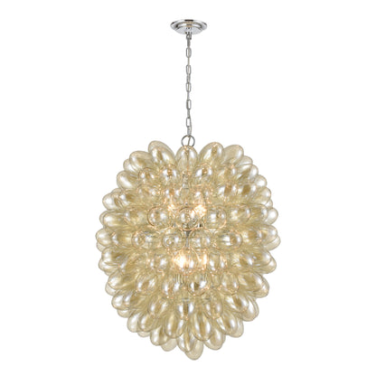 ELK SIGNATURE D4372 Bubble Up 26'' Wide 6-Light Chandelier - Chrome