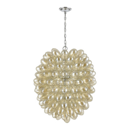 ELK SIGNATURE D4372 Bubble Up 26'' Wide 6-Light Chandelier - Chrome