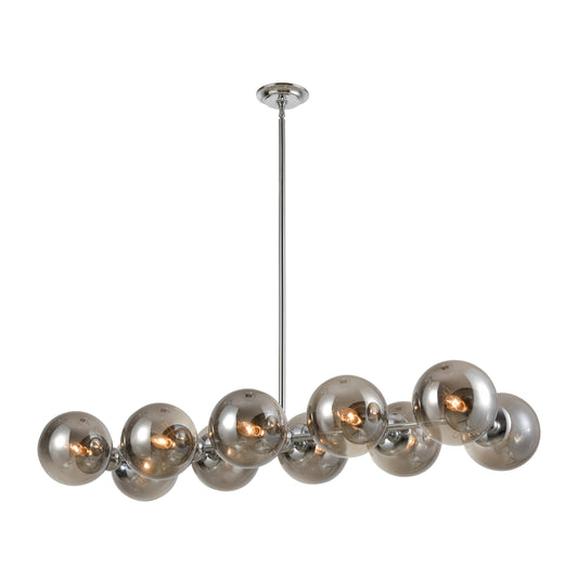 ELK SIGNATURE D4373 Affinity 45'' Wide 10-Light Chandelier - Chrome