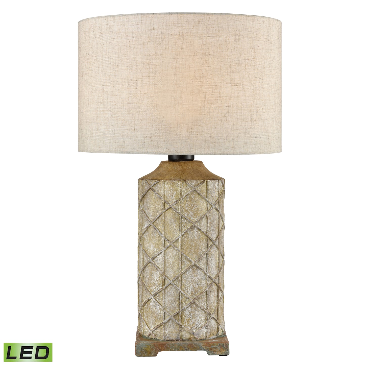 ELK SIGNATURE D4388-LED Sloan 24.5'' High 1-Light Outdoor Table Lamp - Antique Gray - Includes LED Bulb