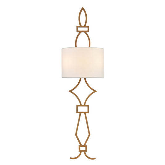 ELK SIGNATURE D4453TALL Harlech 38'' High 2-Light Sconce - Painted Aged Brass