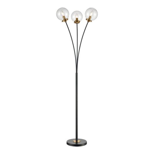 ELK SIGNATURE D4481 Boudreaux 64'' High 3-Light Floor Lamp - Matte Black