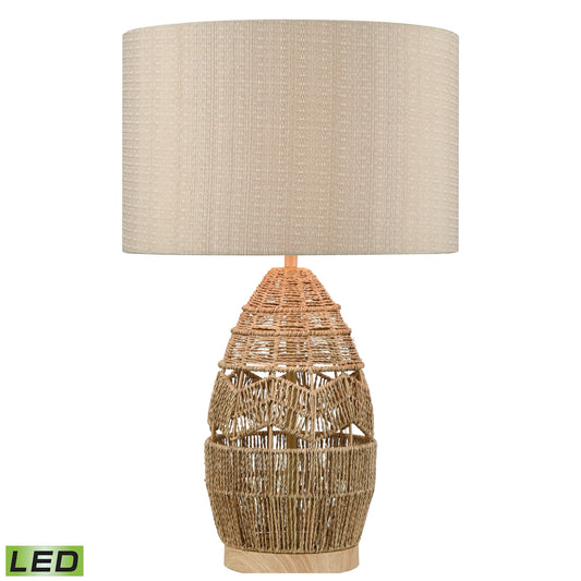 ELK STUDIO D4553-LED Husk 25'' High 1-Light Table Lamp - Natural - Includes LED Bulb