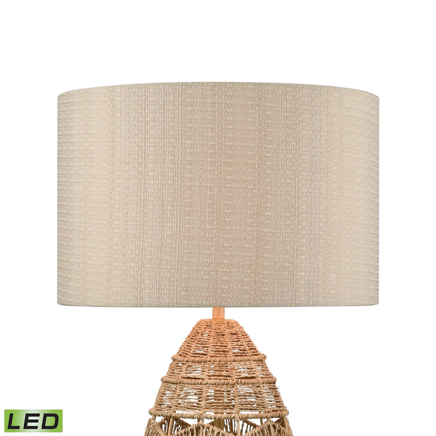 ELK STUDIO D4553-LED Husk 25'' High 1-Light Table Lamp - Natural - Includes LED Bulb