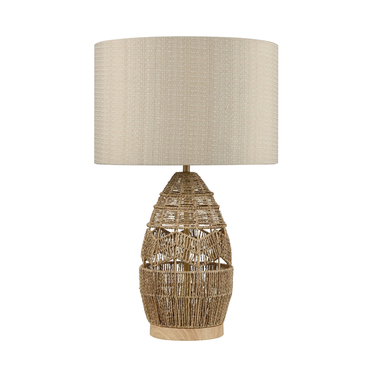 ELK STUDIO D4553 Husk 25'' High 1-Light Table Lamp - Natural