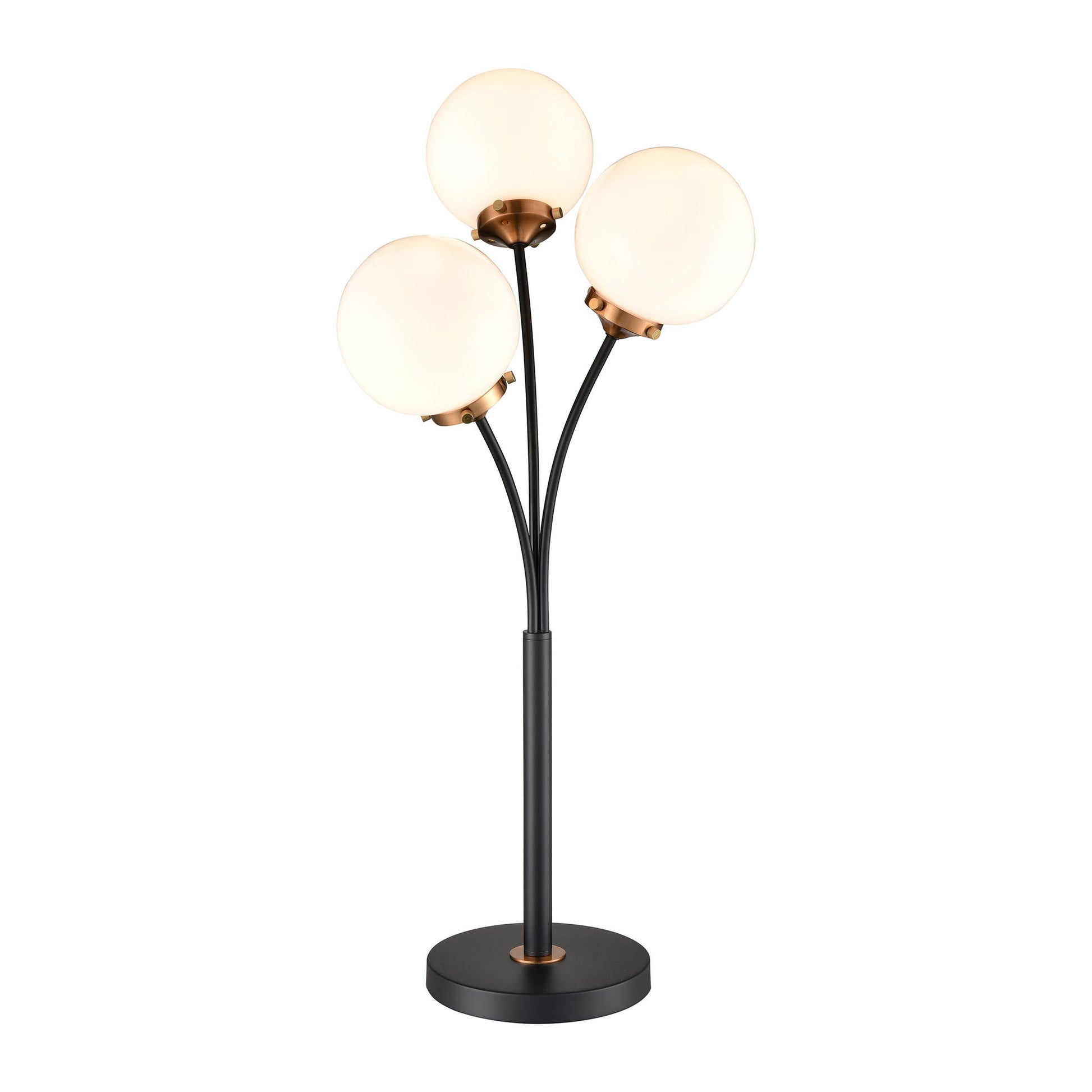 ELK SIGNATURE D4582 Boudreaux 32'' High 3-Light Floor Lamp - Matte Black