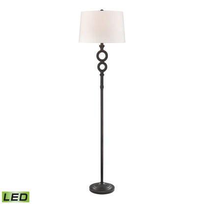 ELK SIGNATURE D4604-LED Hammered Home 67'' High 1-Light Floor Lamp - Bronze - Includes LED Bulb