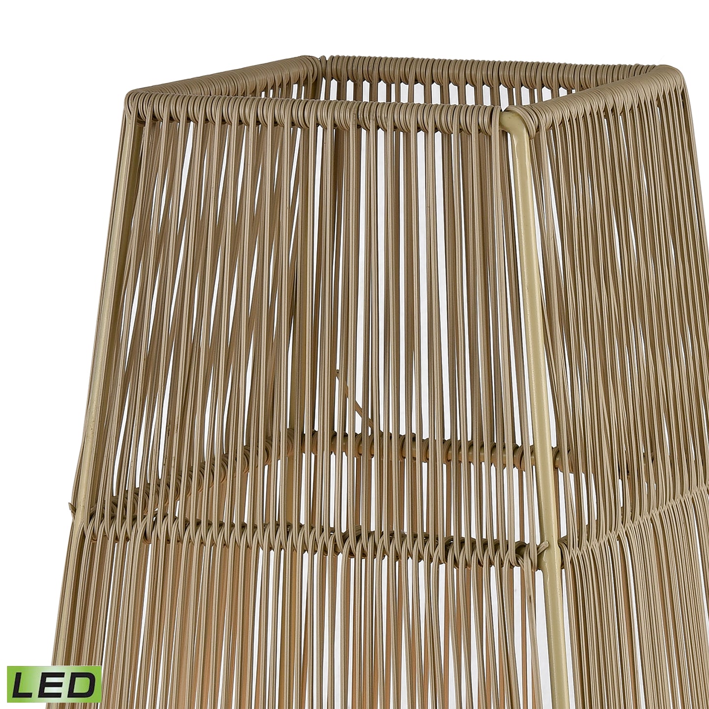 ELK SIGNATURE D4623-LED Corsica 30'' High 1-Light Outdoor Floor Lamp - Beige - Includes LED Bulb