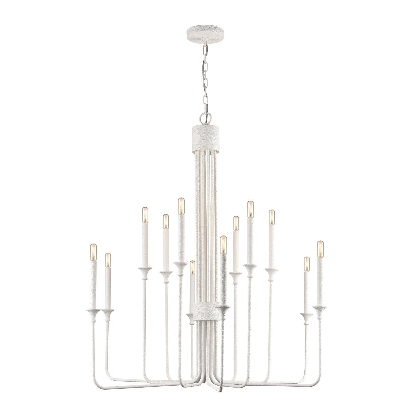 ELK SIGNATURE D4657 Edward 36'' Wide 12-Light Chandelier - Matte White