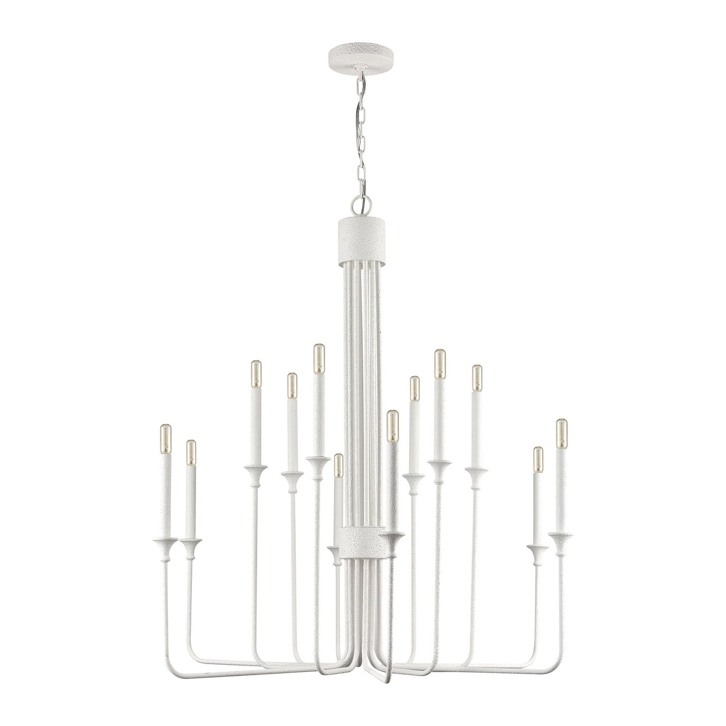 ELK SIGNATURE D4657 Edward 36'' Wide 12-Light Chandelier - Matte White