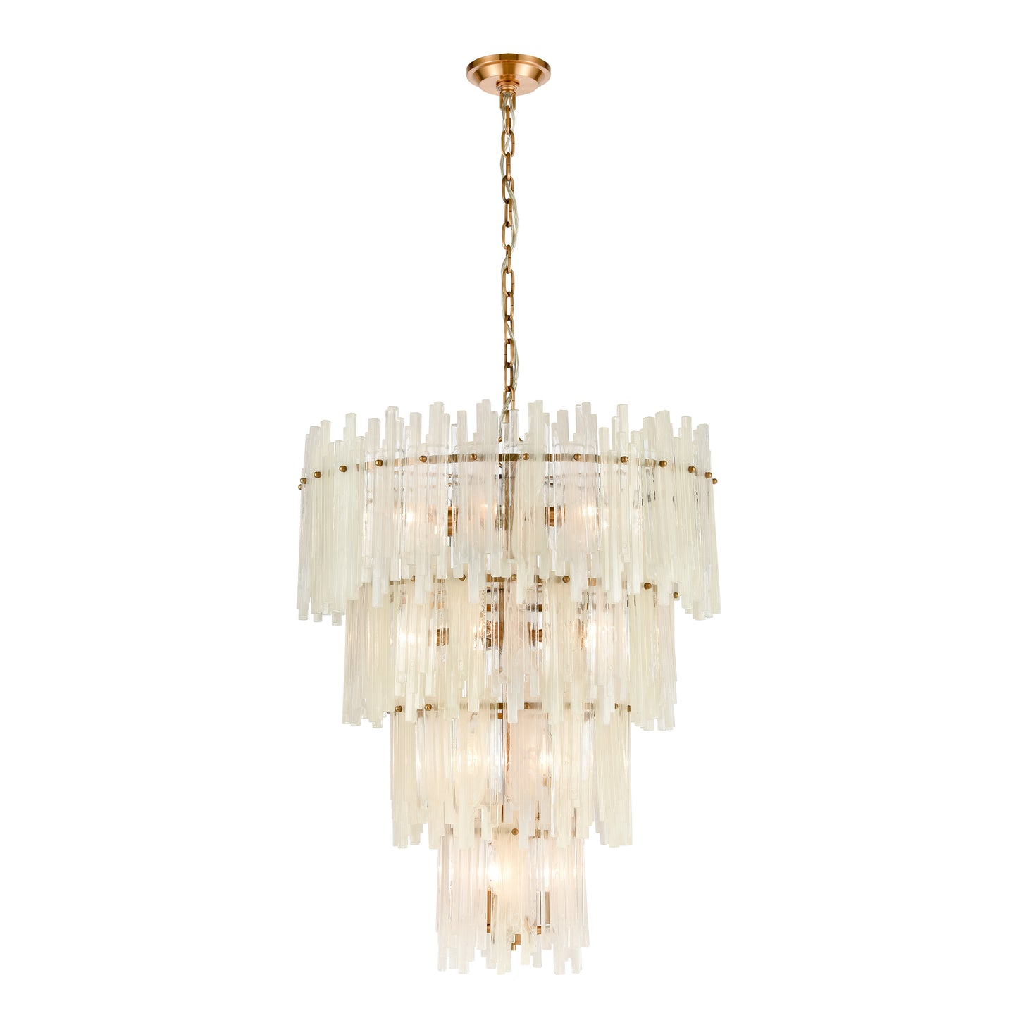 ELK SIGNATURE D4662 Brinicle 26'' Wide 18-Light Chandelier - Aged Brass