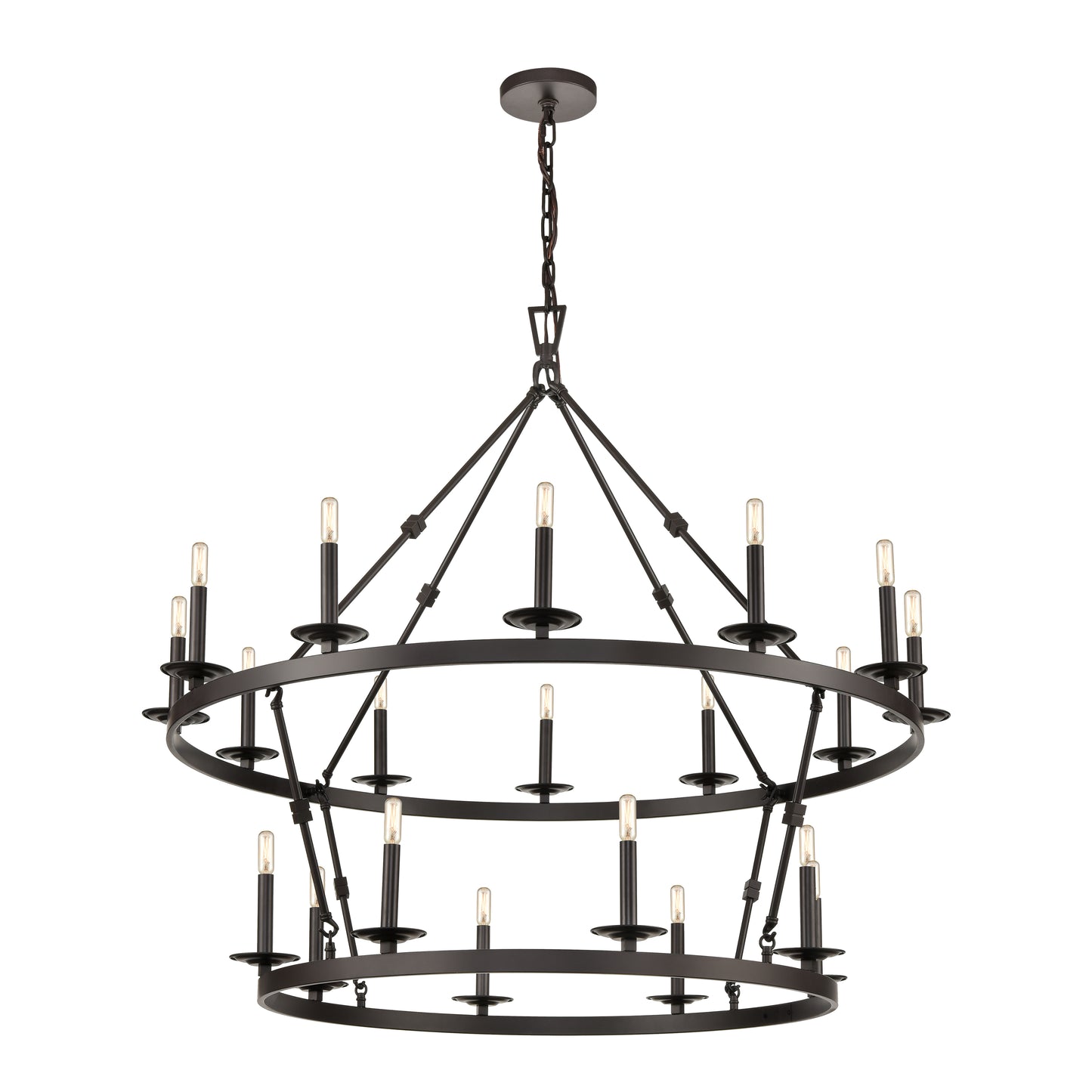 ELK SIGNATURE D4667 Castle 47'' Wide 20-Light Chandelier - Oil Rubbed Bronze