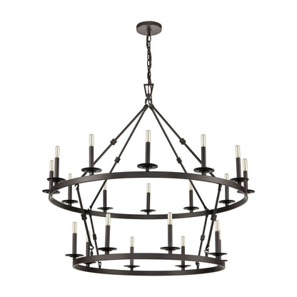 ELK SIGNATURE D4667 Castle 47'' Wide 20-Light Chandelier - Oil Rubbed Bronze