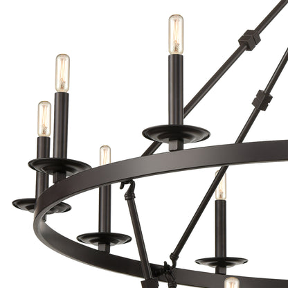 ELK SIGNATURE D4667 Castle 47'' Wide 20-Light Chandelier - Oil Rubbed Bronze