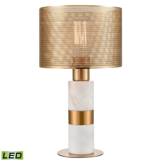 ELK SIGNATURE D4677-LED Sureshot 15'' High 1-Light Table Lamp - Aged Brass - Includes LED Bulb