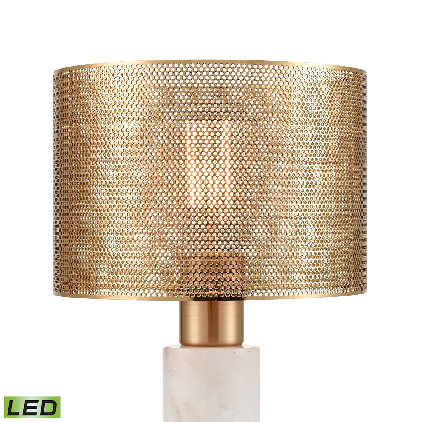 ELK SIGNATURE D4677-LED Sureshot 15'' High 1-Light Table Lamp - Aged Brass - Includes LED Bulb