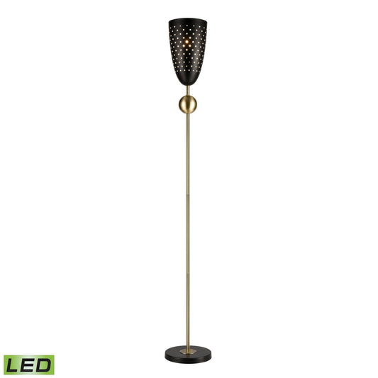 ELK SIGNATURE D4691-LED Amulet 69.5'' High 1-Light Floor Lamp - Black - Includes LED Bulb