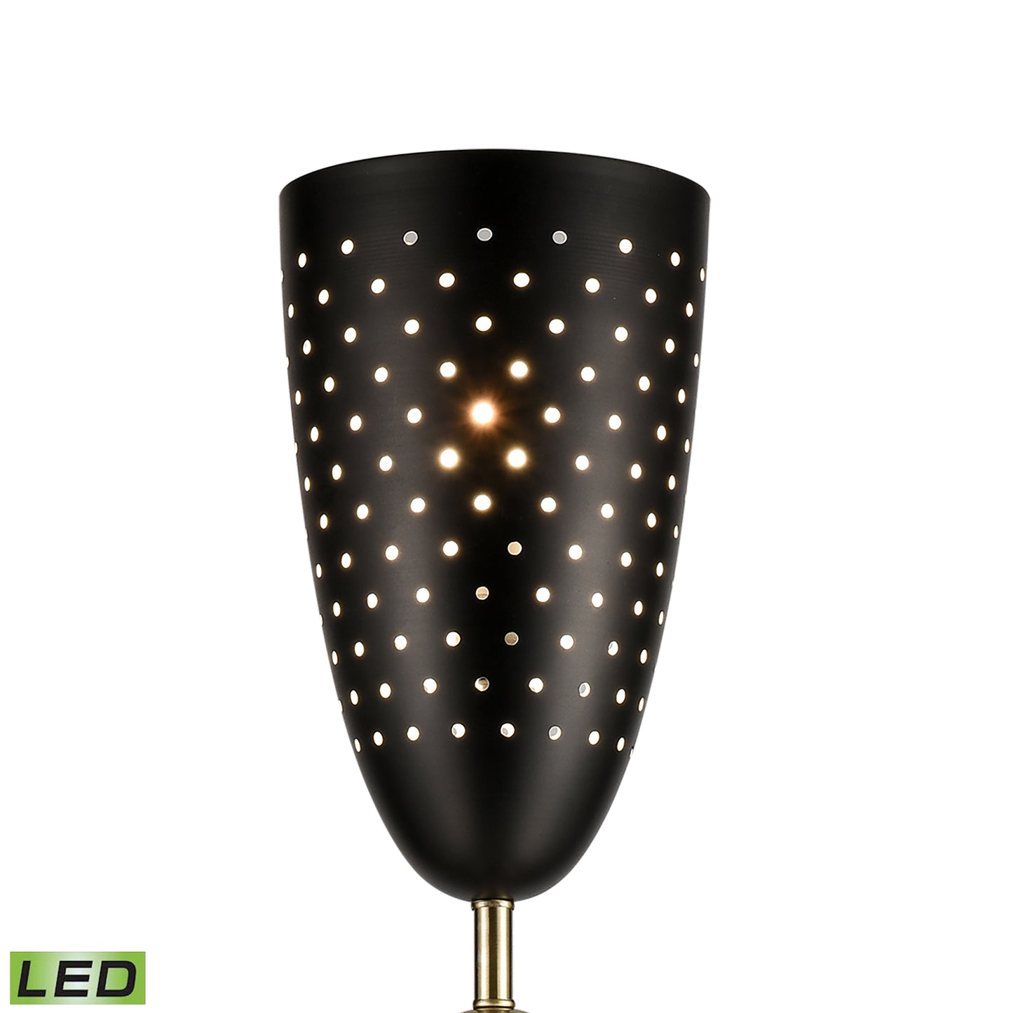 ELK SIGNATURE D4691-LED Amulet 69.5'' High 1-Light Floor Lamp - Black - Includes LED Bulb