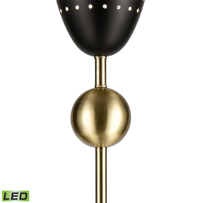 ELK SIGNATURE D4691-LED Amulet 69.5'' High 1-Light Floor Lamp - Black - Includes LED Bulb