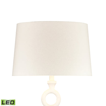 ELK SIGNATURE D4698-LED Hammered Home 67'' High 1-Light Floor Lamp - Matte White - Includes LED Bulb