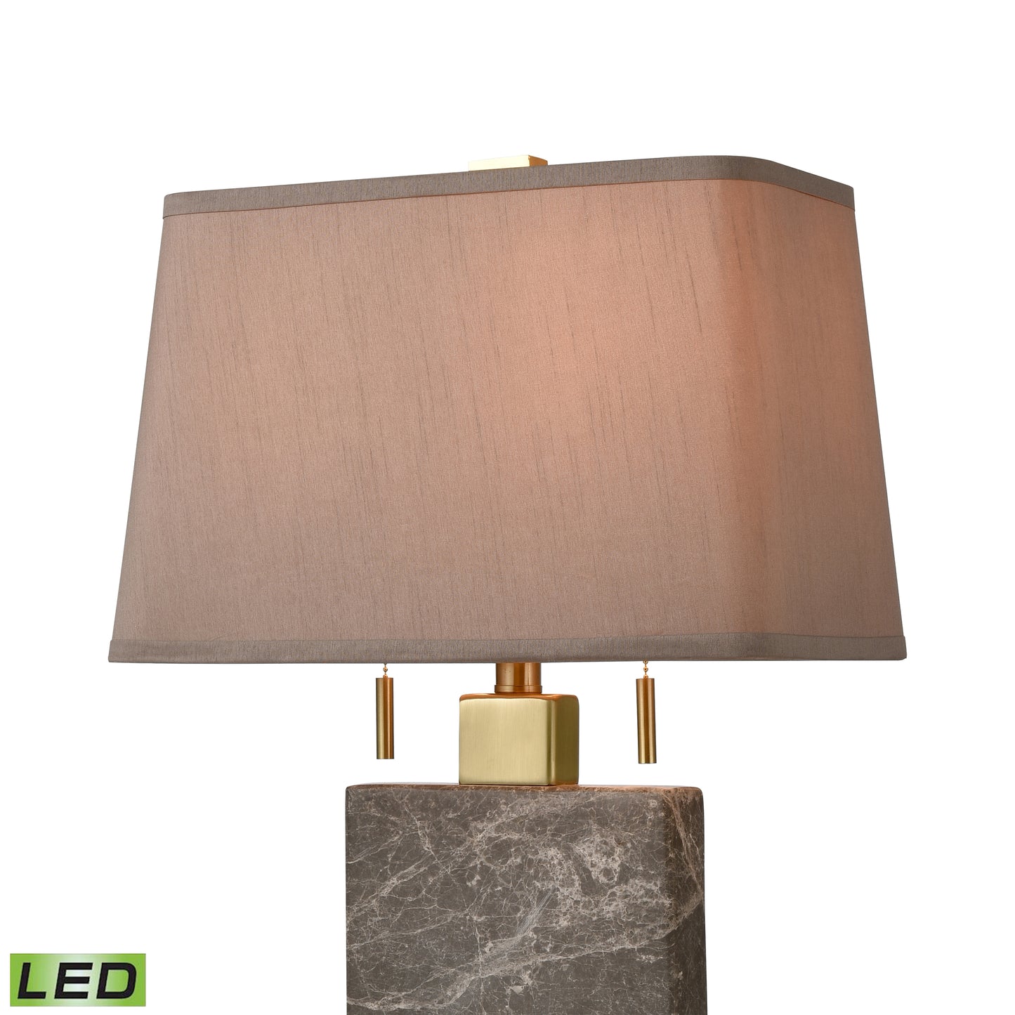 ELK SIGNATURE D4704-LED Windsor 27'' High 2-Light Table Lamp - Honey Brass - Includes LED Bulbs