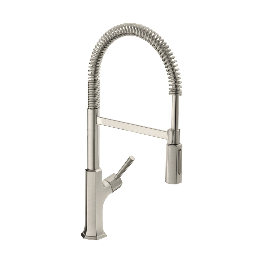 HANSGROHE 04851800 Locarno Semi-Pro Kitchen Faucet, 2-Spray, 1.75 GPM - Stainless Steel Optic