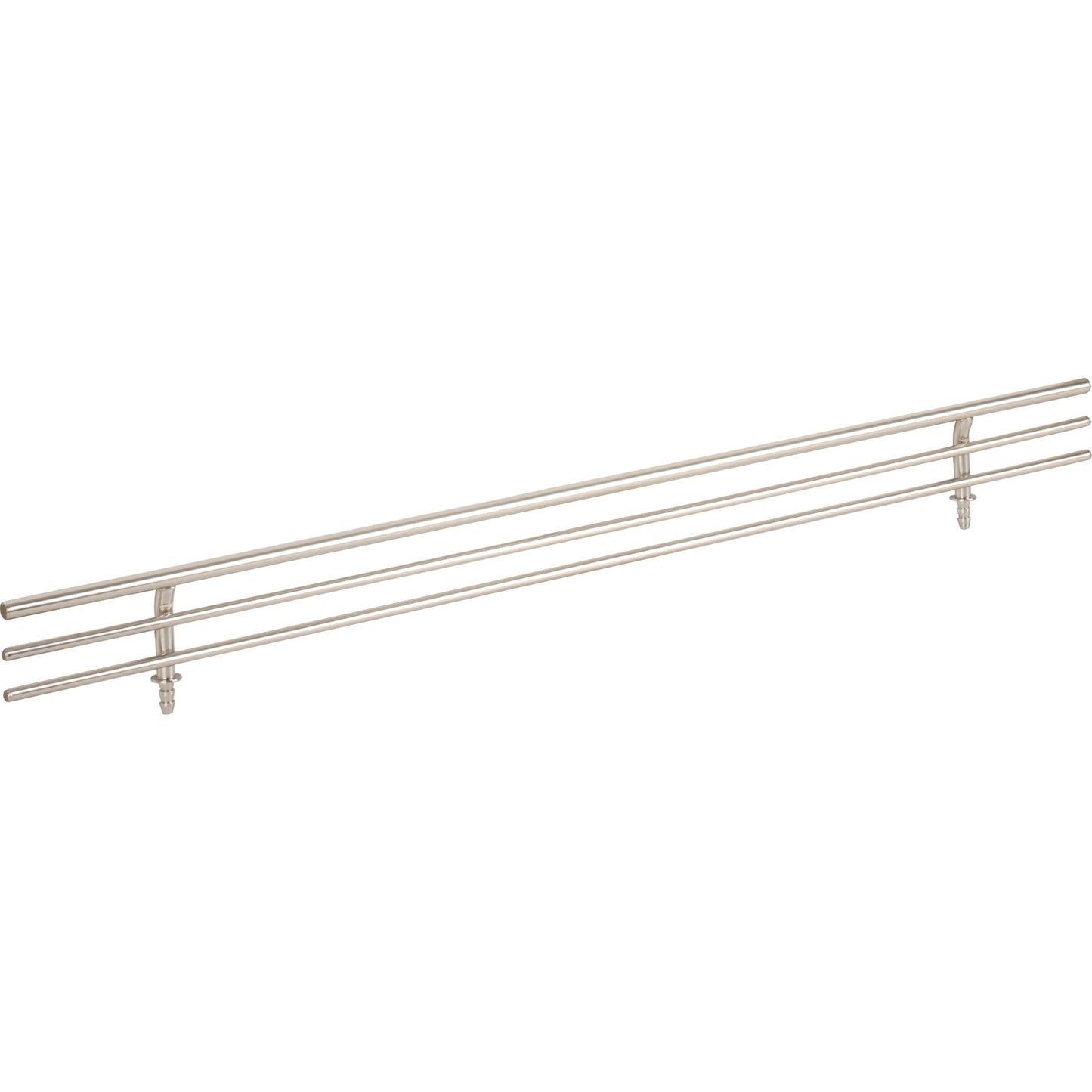 HARDWARE RESOURCES SF17-SN 17" Wide Satin Nickel Wire Shoe Fence for Shelving - Satin Nickel