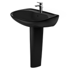 TOTO LPT242#51 Prominence Oval Basin Pedestal Bathroom Sink For Single Hole Faucets - Ebony