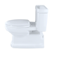 TOTO MS974224CEFG#01 Eco Guinevere Elongated 1.28 GPF Universal Height Skirted Toilet with CEFIONTECT and SoftClose Seat , Cotton White