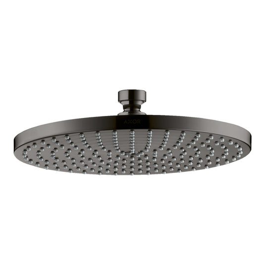 AXOR Starck Showerhead 240 1-Jet, 2.5 GPM in Polished Black Chrome