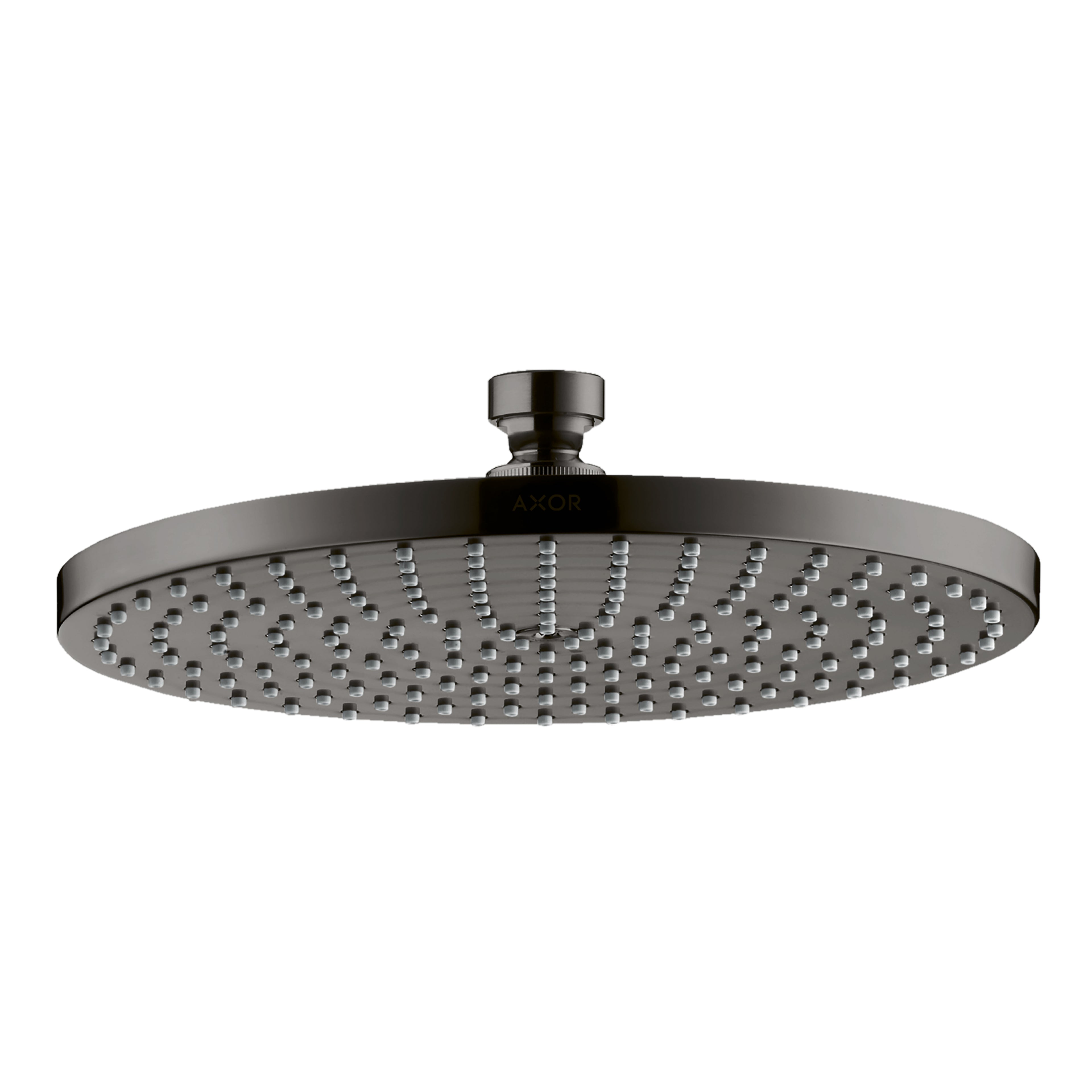 AXOR 28494331 Starck Showerhead 240 1-Jet, 2.5 GPM - Polished Black Chrome