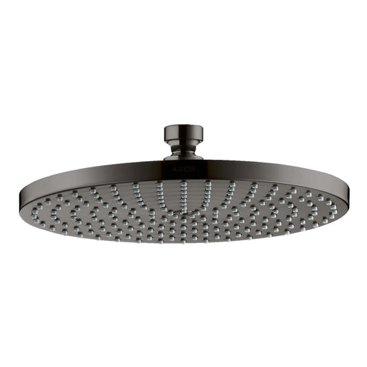 AXOR 28494331 Starck Showerhead 240 1-Jet, 2.5 GPM - Polished Black Chrome
