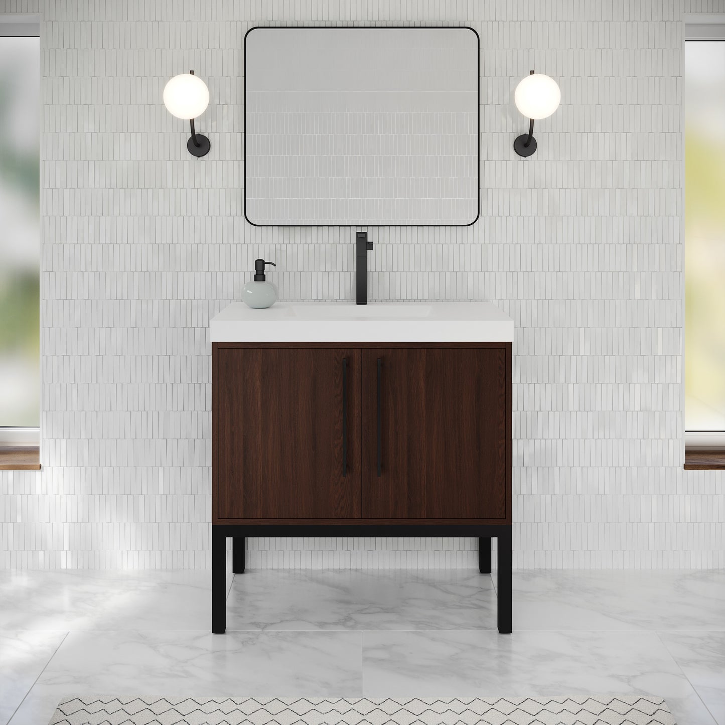 JEFFREY ALEXANDER VKTEM36DWSQRE - Dark Walnut