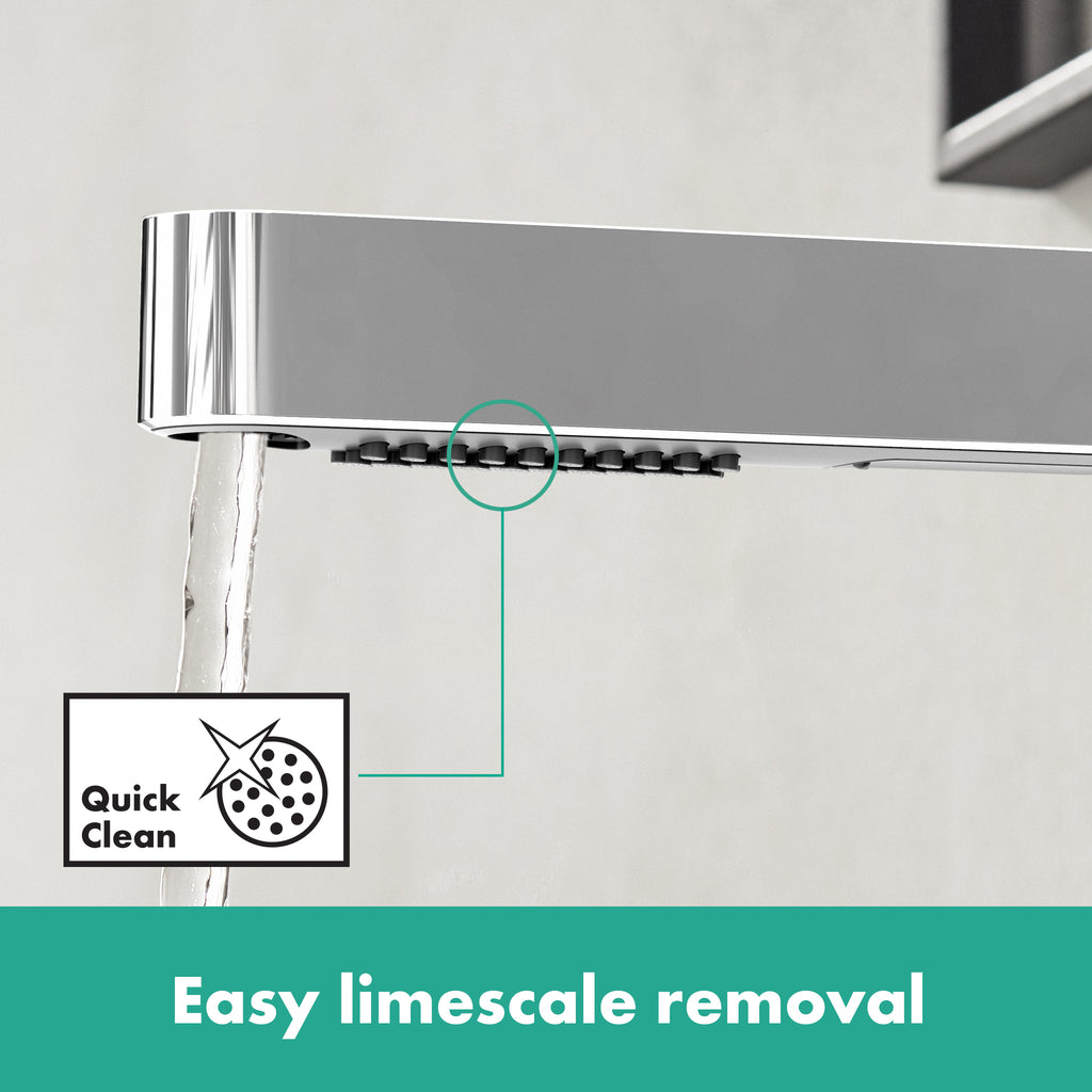 HANSGROHE 76063001 Finoris Single-Hole Faucet 230 with 2-Spray Pull-Out, 1.2 GPM - Chrome