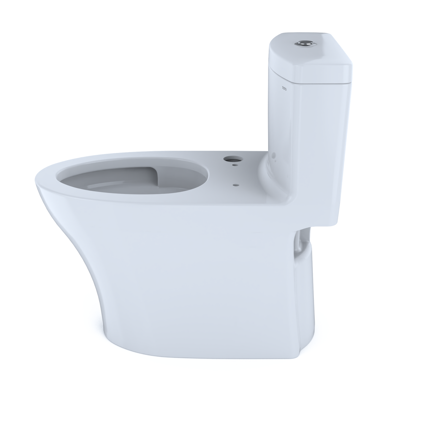 TOTO CST646CEMFGNAT40#01 Aquia IV One-Piece Elongated Dual Flush 1.28 and 0.9 GPF WASHLET+ and Auto Flush Ready Toilet with CEFIONTECT , Cotton White