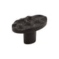 TOP KNOBS TK298CB Cobblestone 2" Length Oval Knob - Coal Black