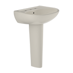 TOTO LPT241.8G#12 Supreme Oval Basin Pedestal Bathroom Sink With Cefiontect For 8 Inch Center Faucets - Sedona Beige