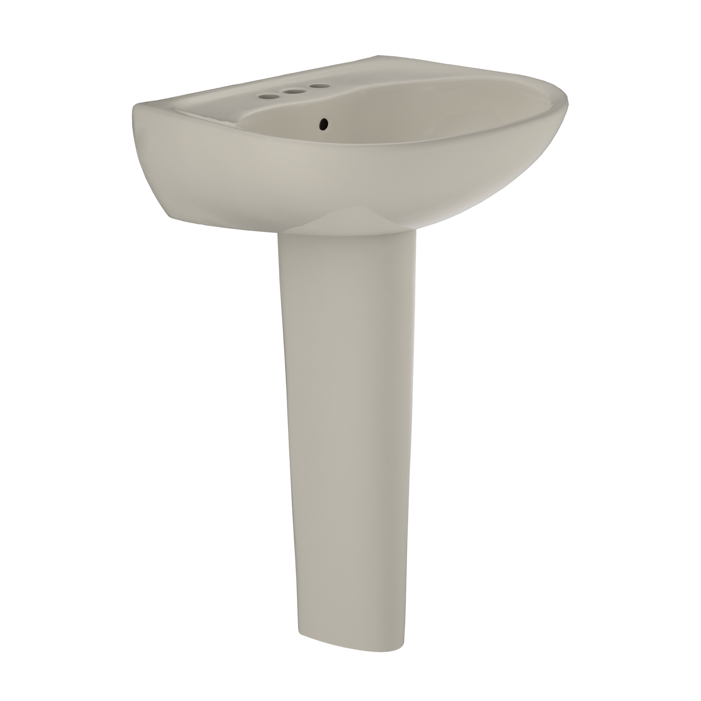 TOTO LPT241.4G#03 Supreme Oval Basin Pedestal Bathroom Sink With Cefiontect For 4 Inch Center Faucets - Bone