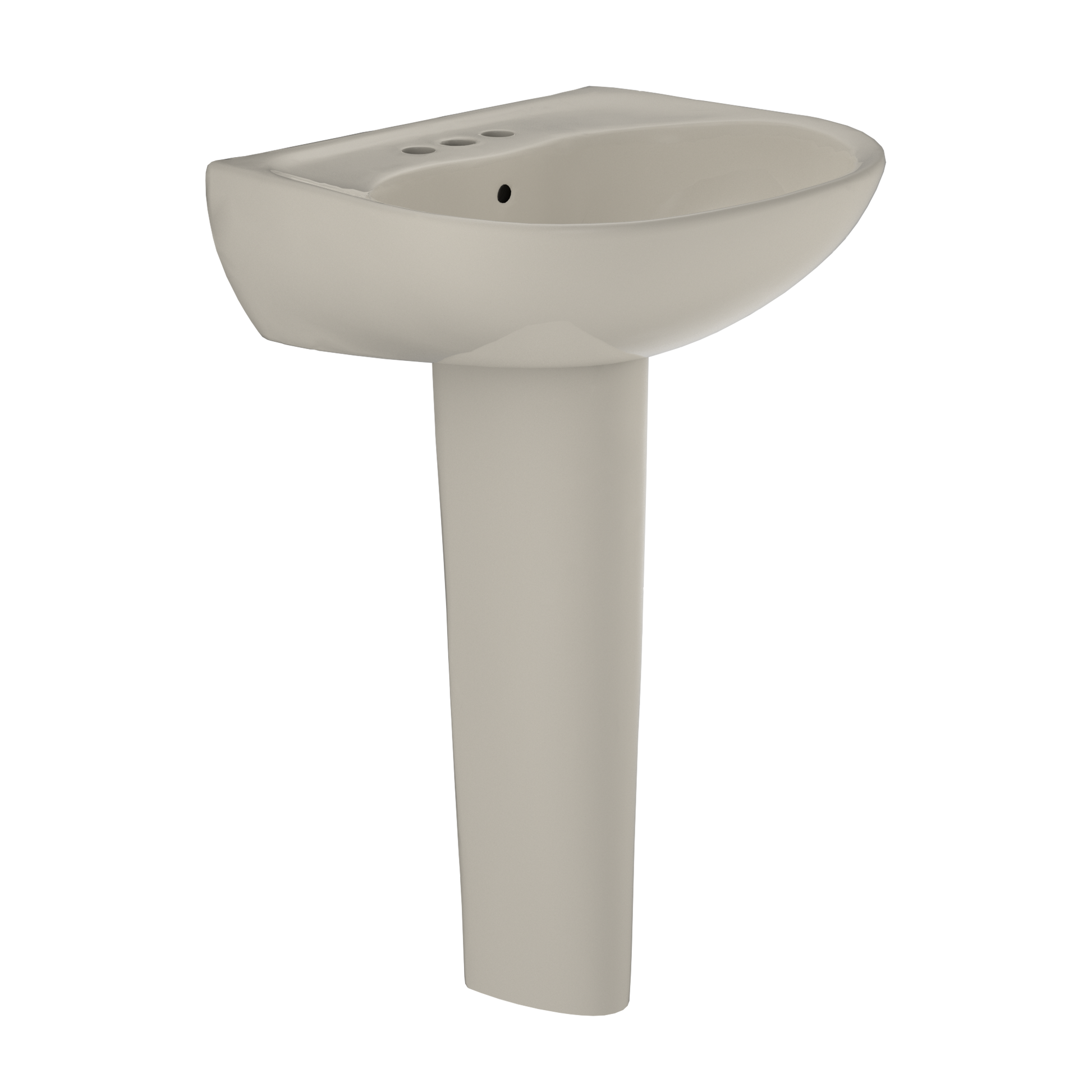 TOTO LPT241.4G#03 Supreme Oval Basin Pedestal Bathroom Sink With Cefiontect For 4 Inch Center Faucets - Bone
