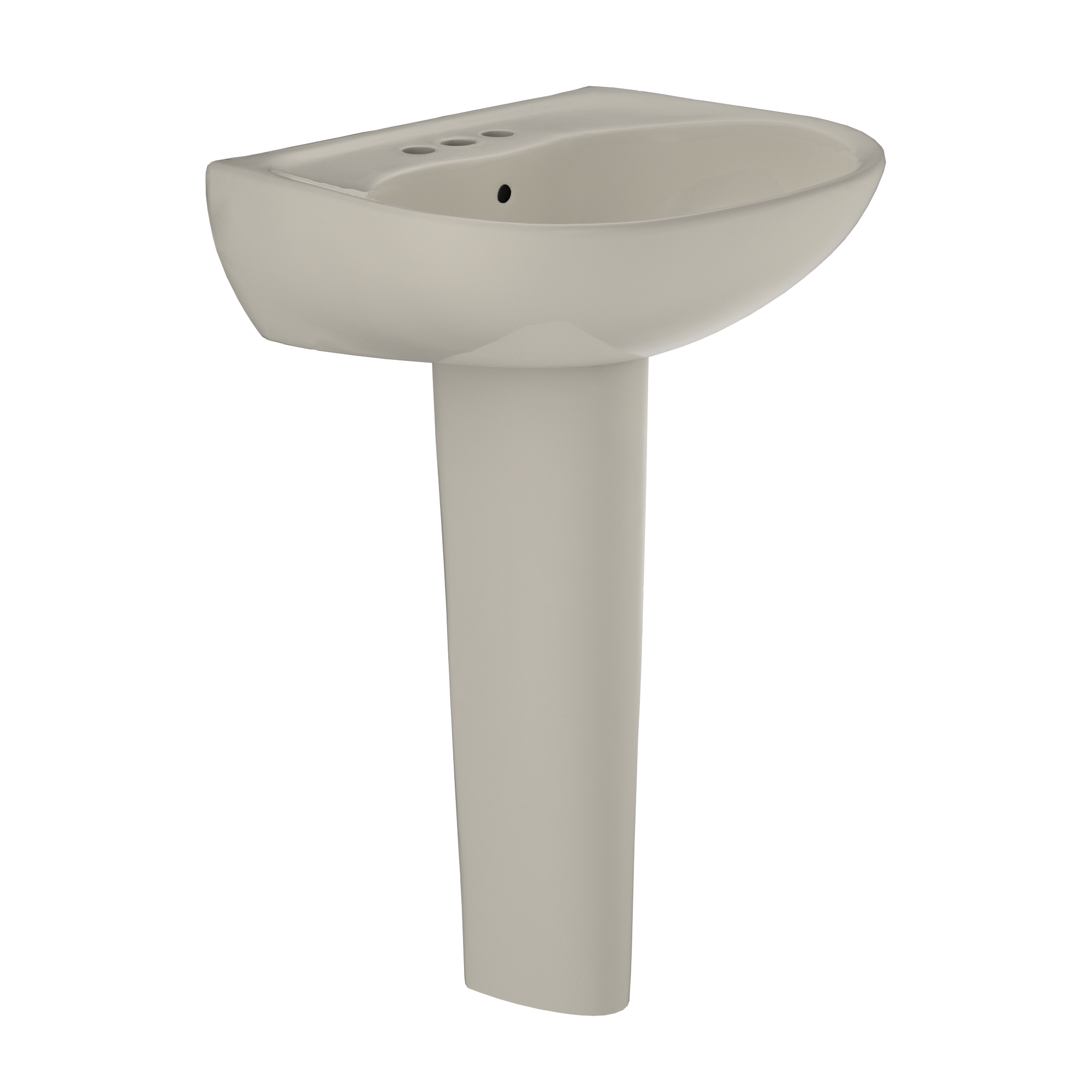 TOTO LPT241.4G#03 Supreme Oval Basin Pedestal Bathroom Sink With Cefiontect For 4 Inch Center Faucets - Bone