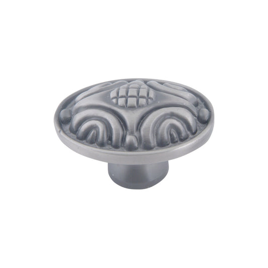 ATLAS 4003-P Odeon 1 3/4" Length Oval Knob , Pewter