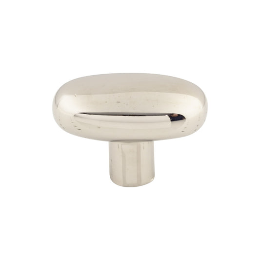 TOP KNOBS M2076 Aspen II Large Potato 2" Length Oval Knob , Polished Nickel